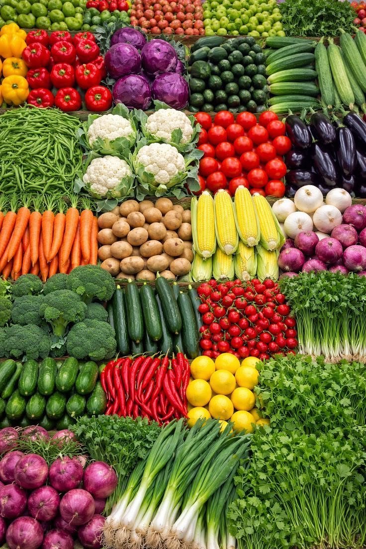 Fruits and vegetables